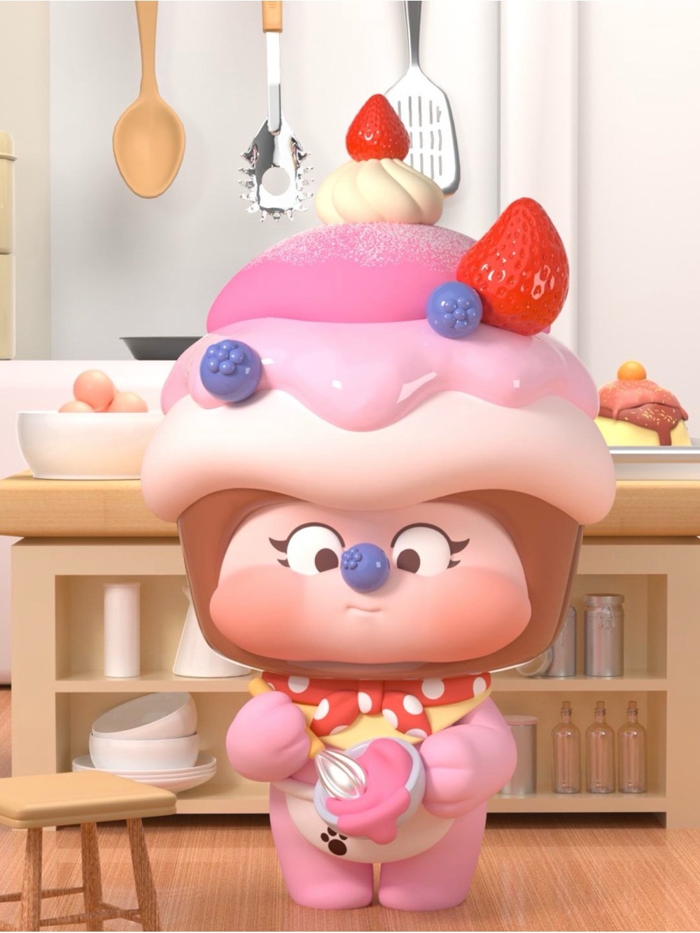 Berry fruits Cake from “Timid Nido” Series Figures